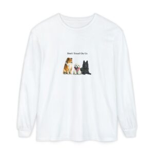 Don't Tread On Us Dogs Long Sleeve T-Shirt | Trio of Dog Portraits