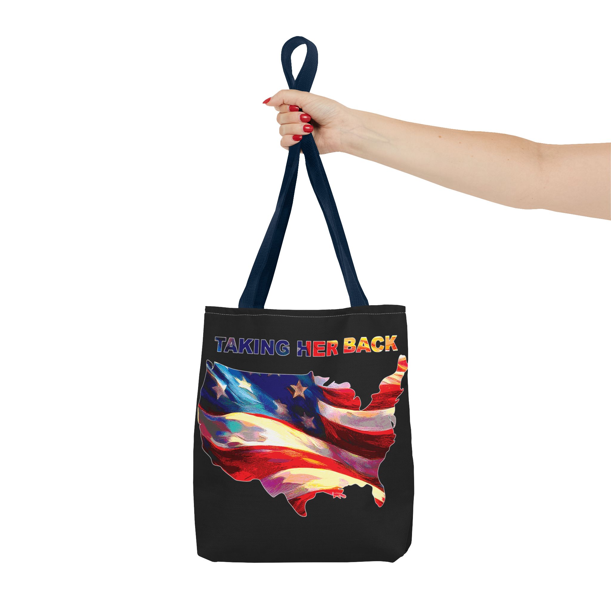 Patriotic Tote Bag - 'Taking Her Back' Design for Fourth of July and Veterans Day - Image 52