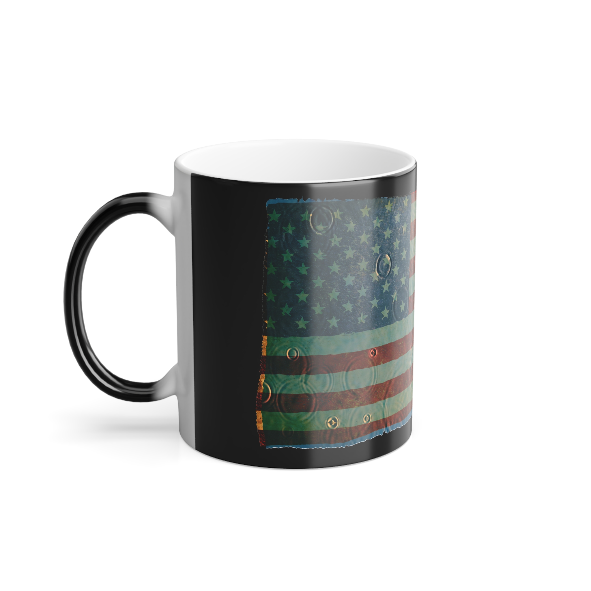 Color Morphing Mug with American Flag Design - Let Freedom Reign, Unique Gift for Veterans, 4th of July, Independence Day, Coffee Lovers - Image 3