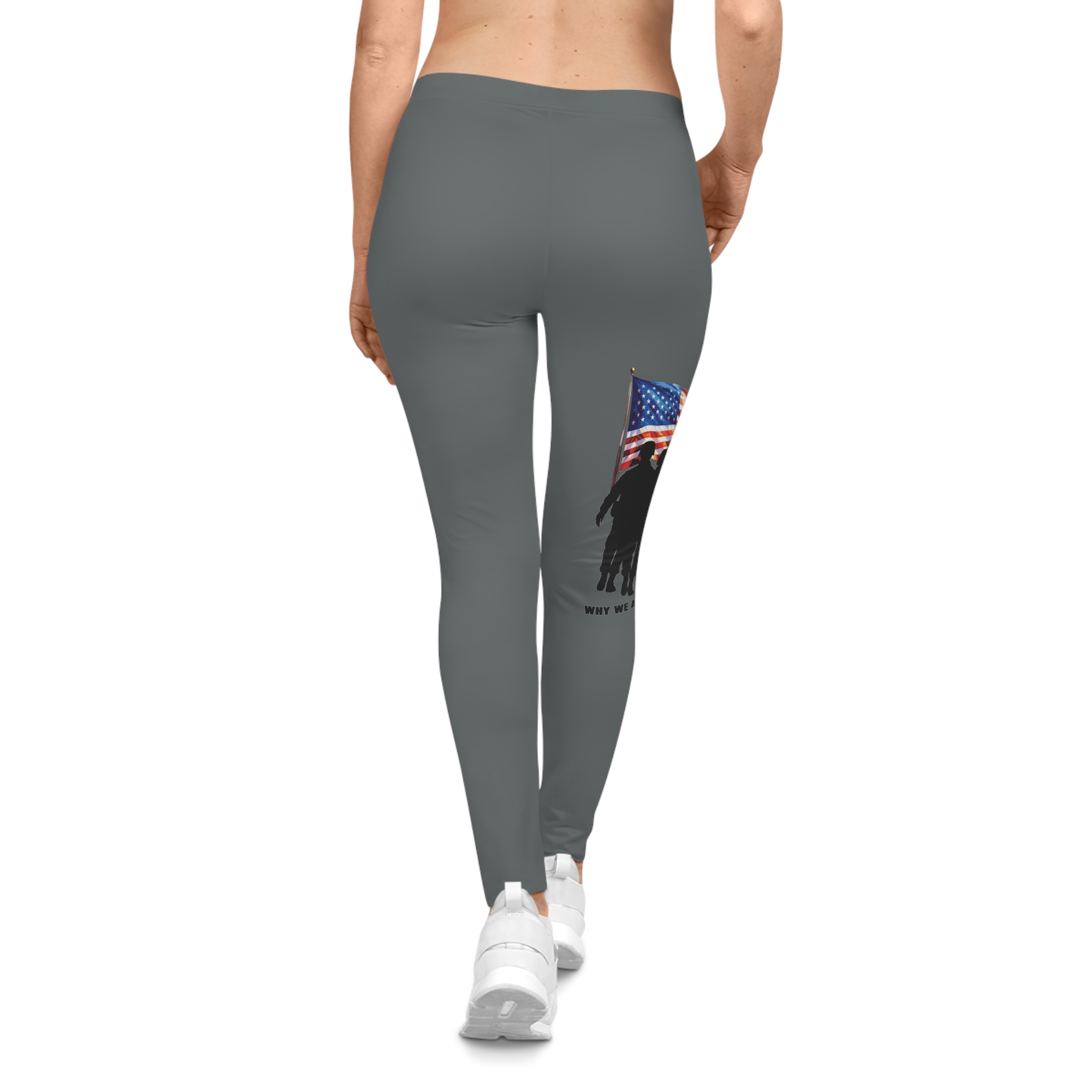 Why We Are Free Patriotic Leggings - Image 5