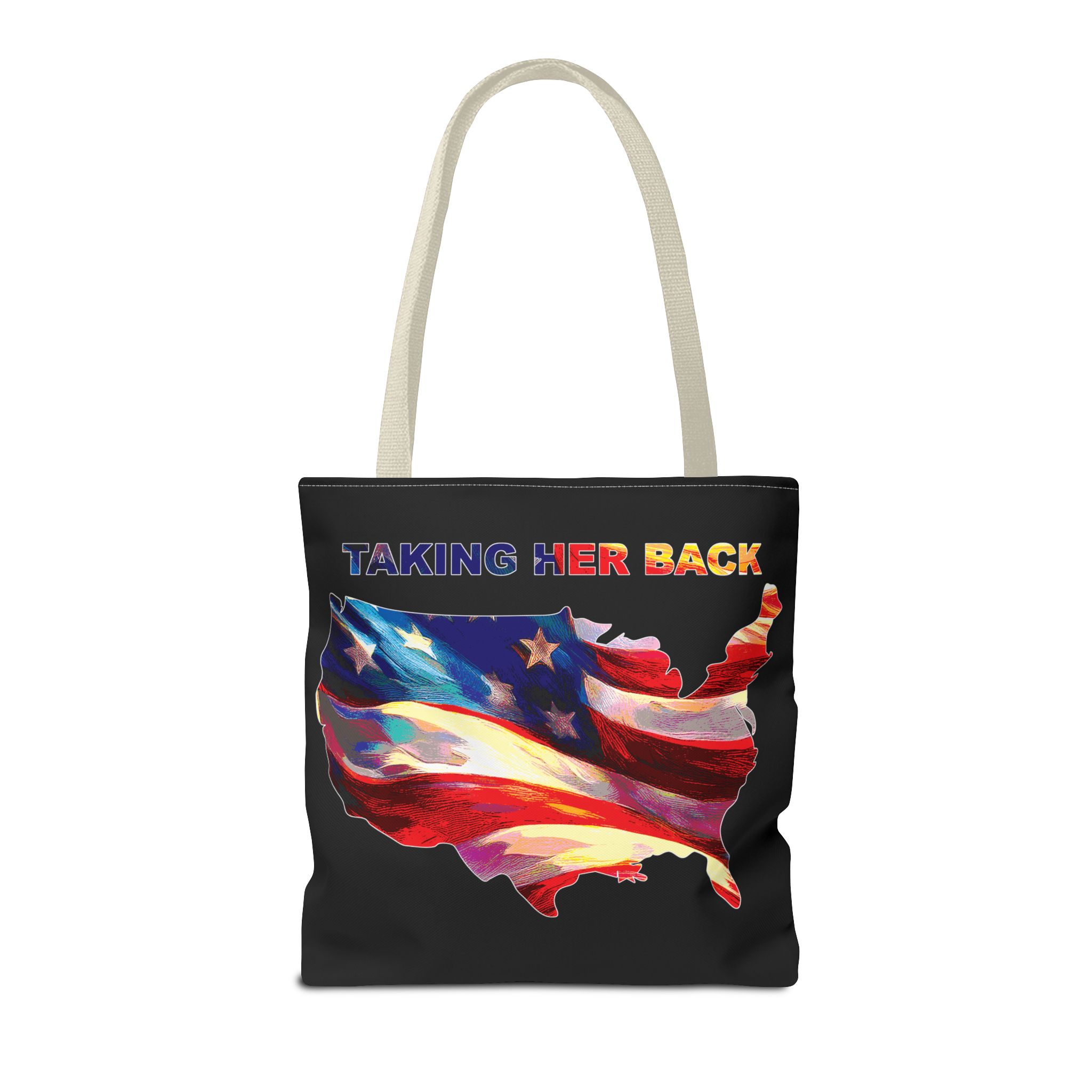 Patriotic Tote Bag - 'Taking Her Back' Design for Fourth of July and Veterans Day - Image 42