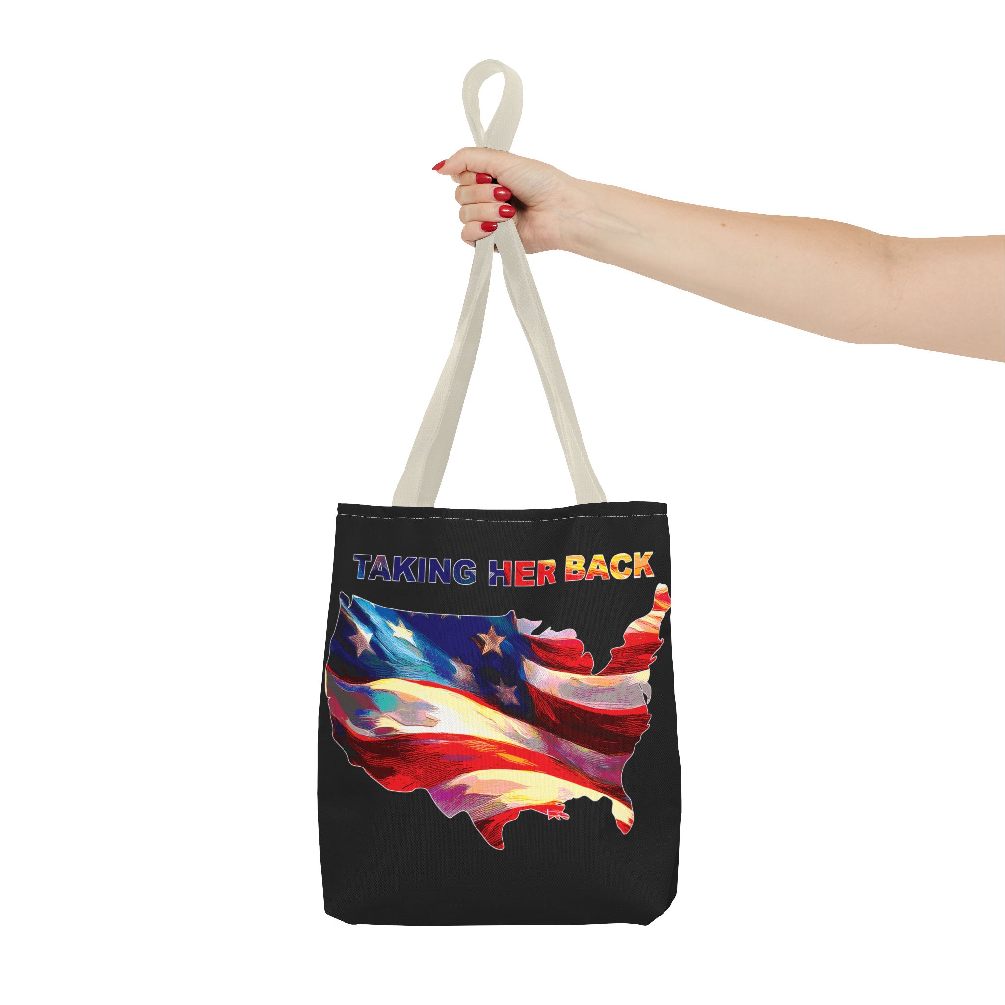 Patriotic Tote Bag - 'Taking Her Back' Design for Fourth of July and Veterans Day - Image 40