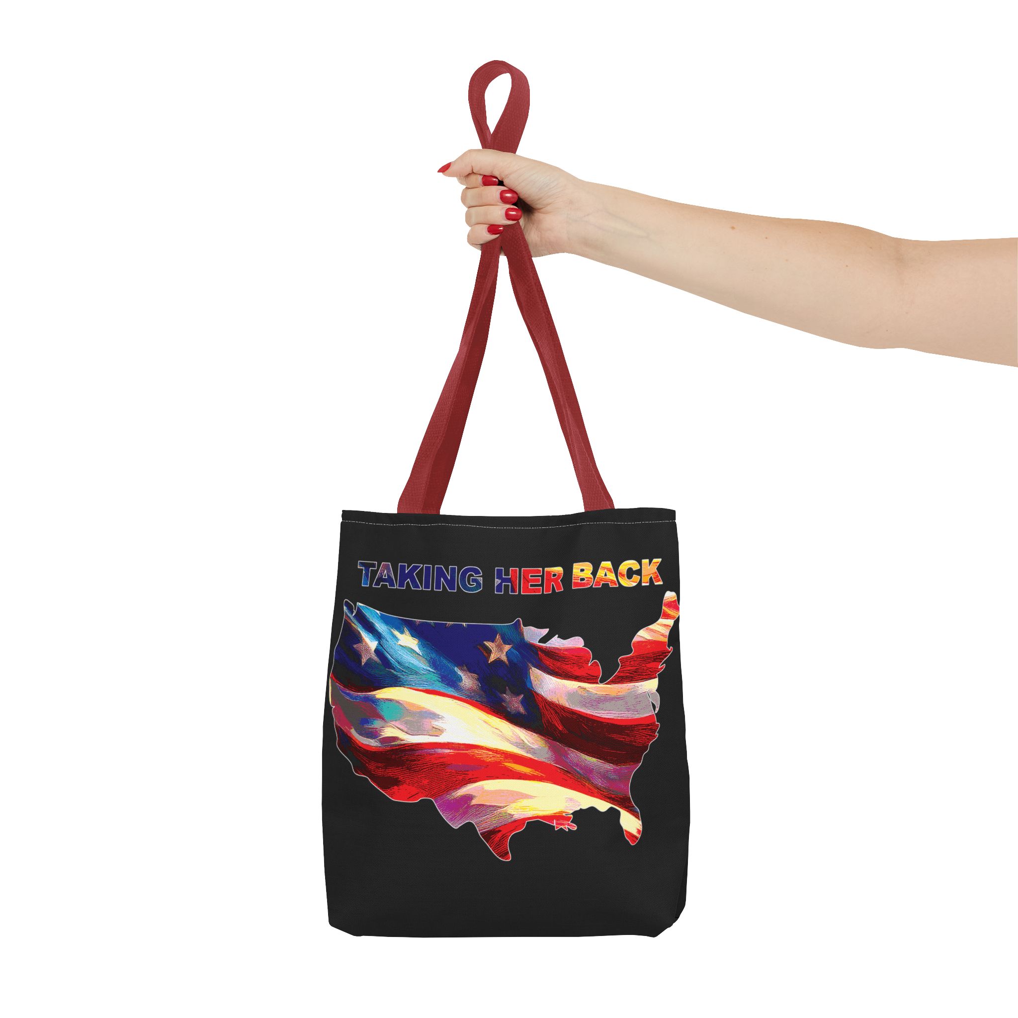 Patriotic Tote Bag - 'Taking Her Back' Design for Fourth of July and Veterans Day - Image 16