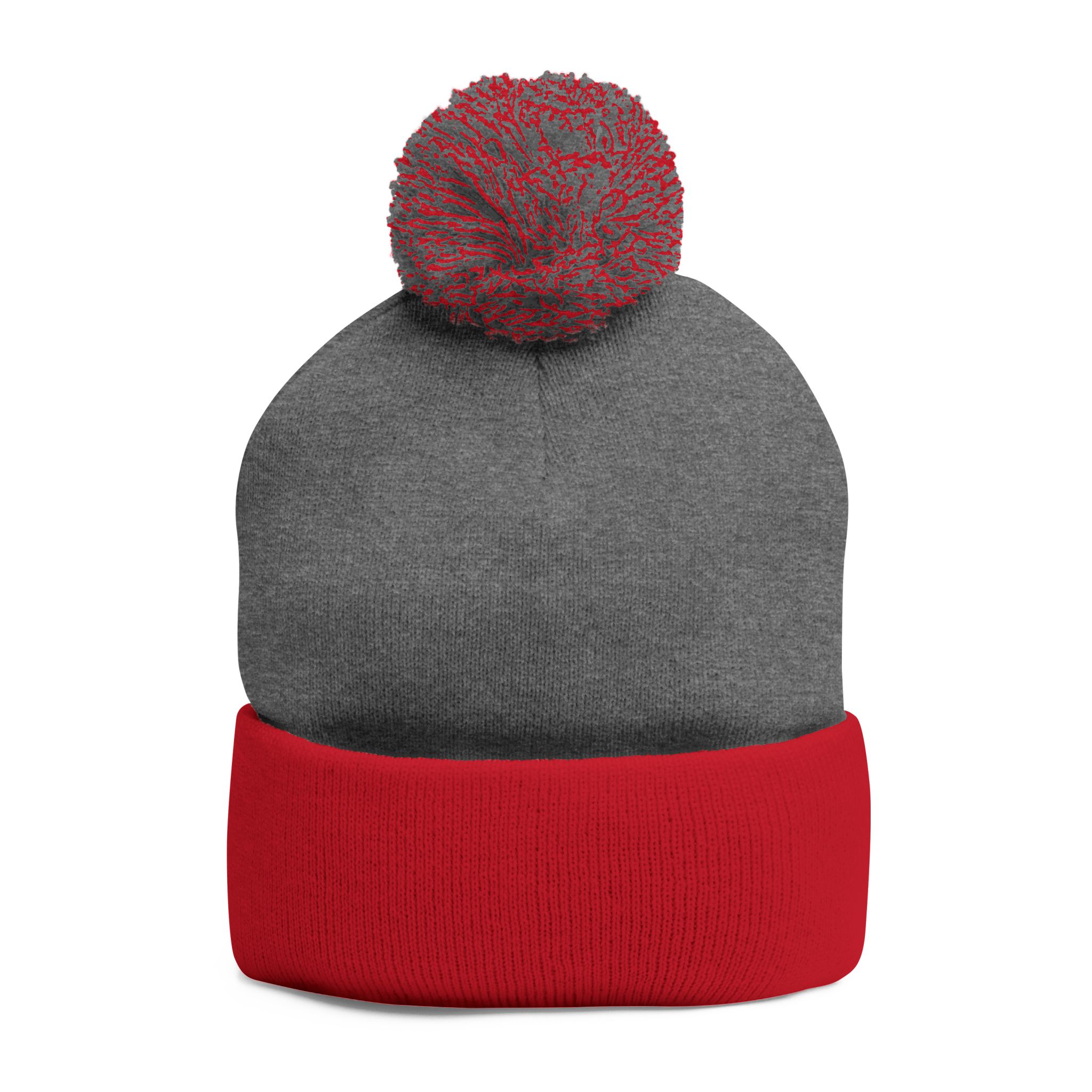 Pom-Pom Knit Cap — "No More Big Brother Stuff!" Embroidered Beanie - Image 26