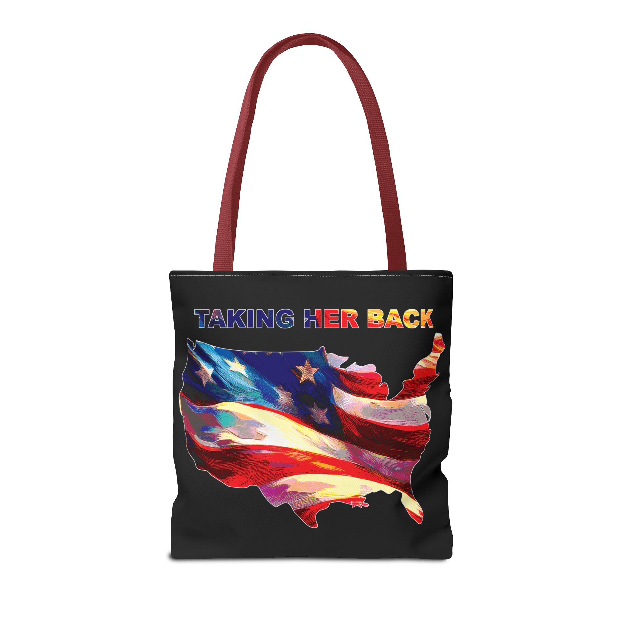 Patriotic Tote Bag - 'Taking Her Back' Design for Fourth of July and Veterans Day - Image 18