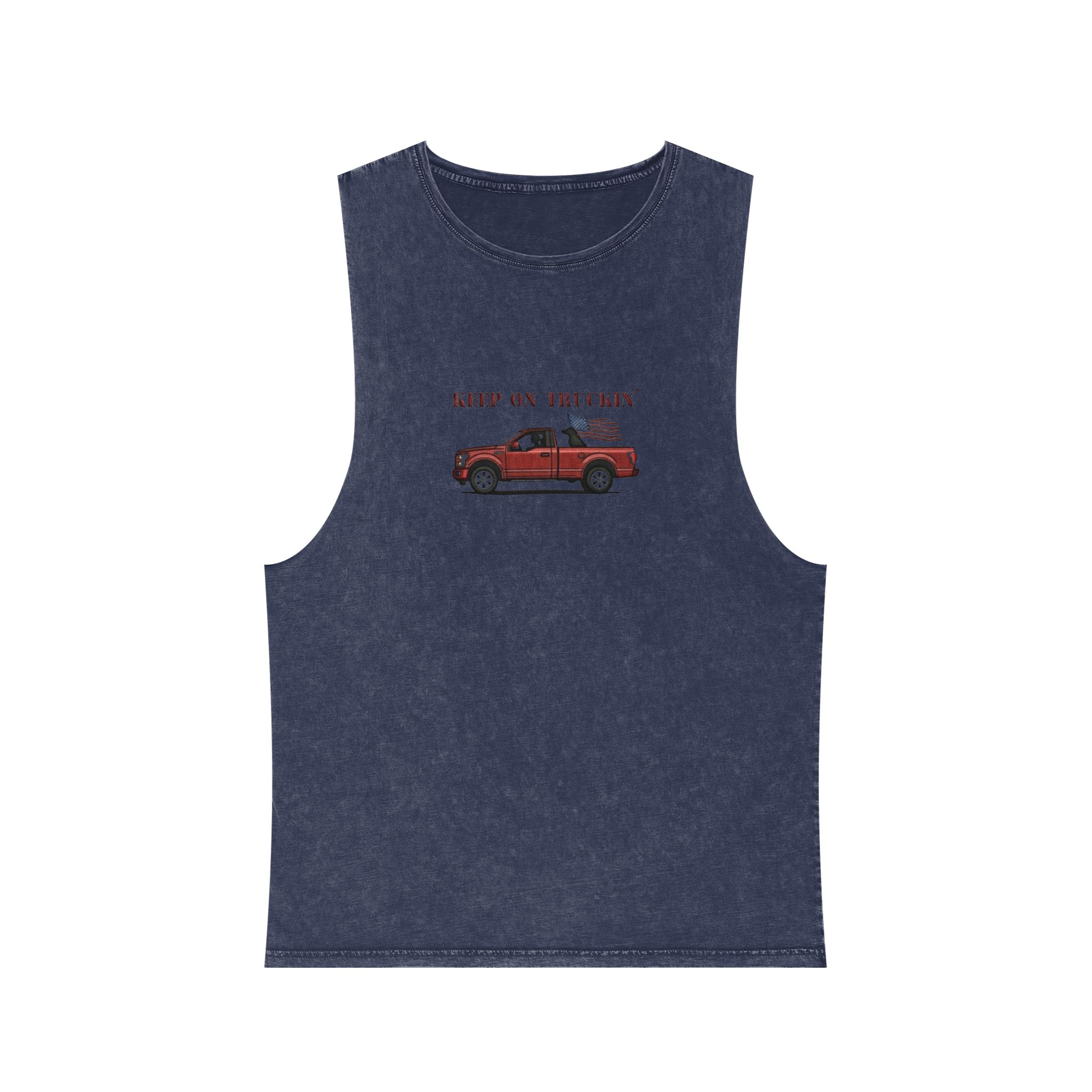 Tank Top - Keep on Truckin' Stonewash Unisex Shirt - Image 13